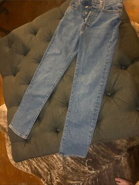 Levi's wedgie Straight-Leg Medium Blue Women's Jeans
